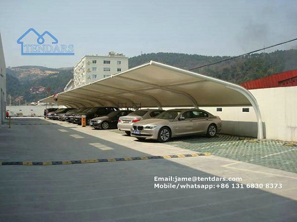 Car Parking Tent Membrane Structure For Permanent Using Canopy Shed